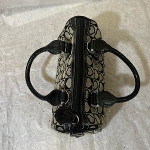 Vintage Checker Print Hand Bag